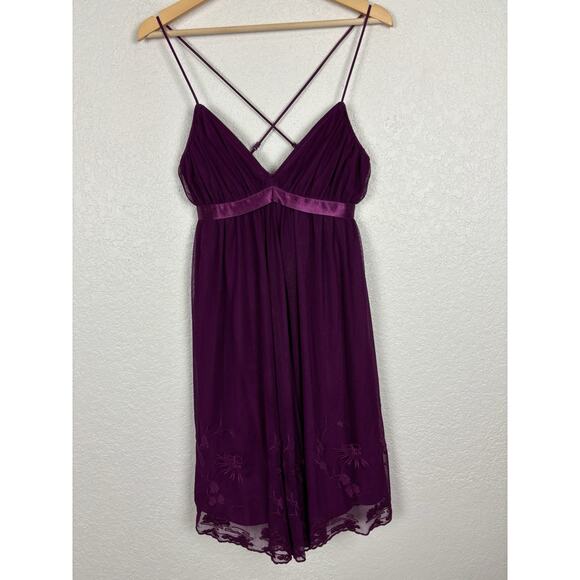 Vintage Betsey Johnson Womens Slip Dress Sz 6 Purple Fairy Whimsy‎ Romantic 90s - Picture 5 of 12